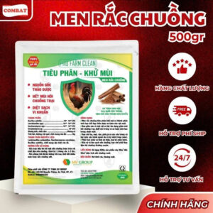 Men Rắc Chuồng Tiêu Phân Khử Mùi Chuồng Trại